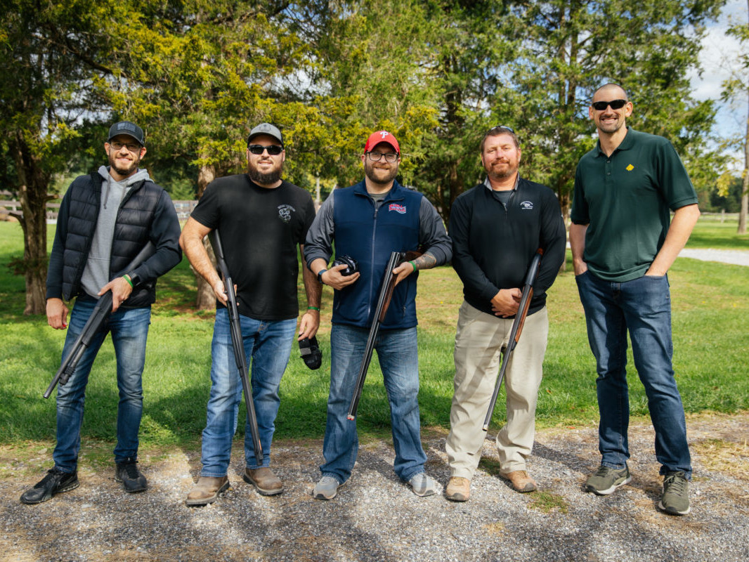 Client Engagement at Skeet Shooting Event