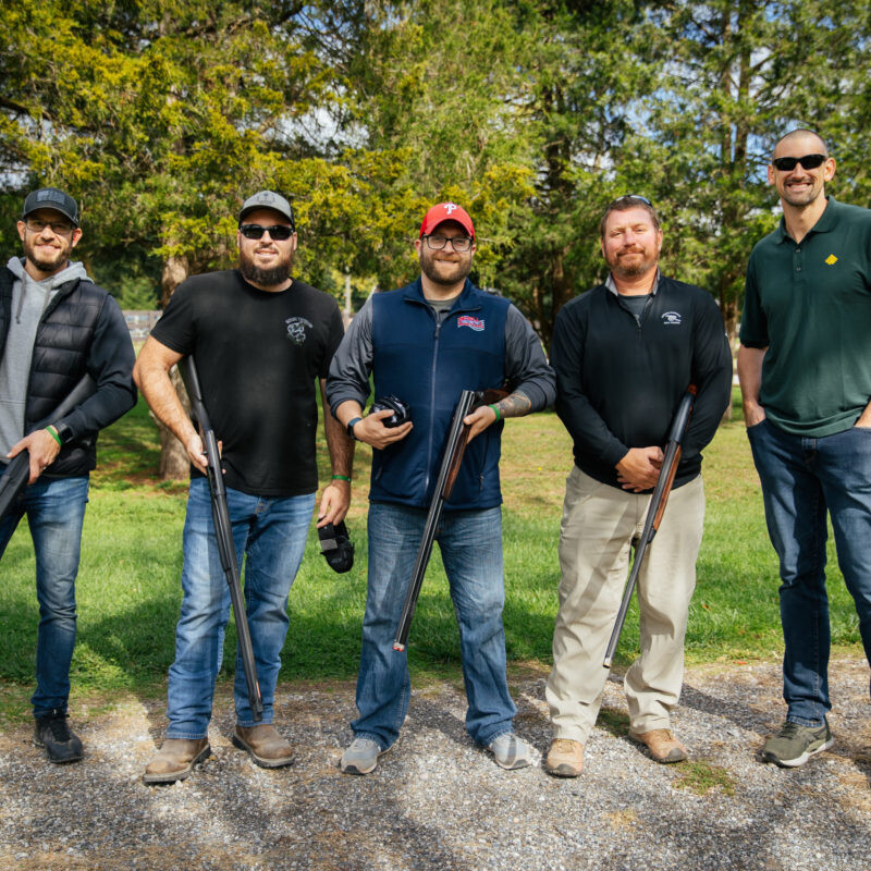 Client Engagement at Skeet Shooting Event