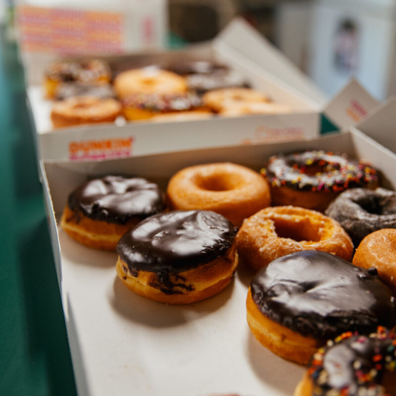 Donuts and Coffee at client appreciation event