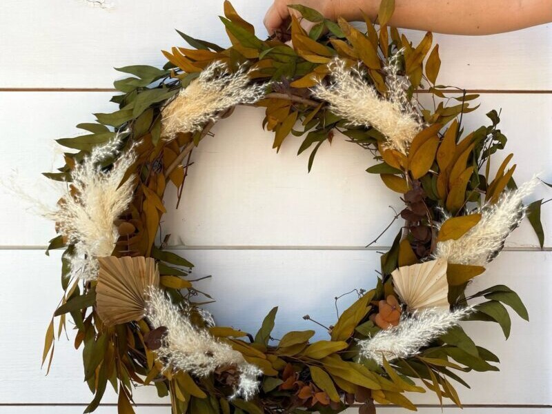 Fall Wreath Workshop Sample