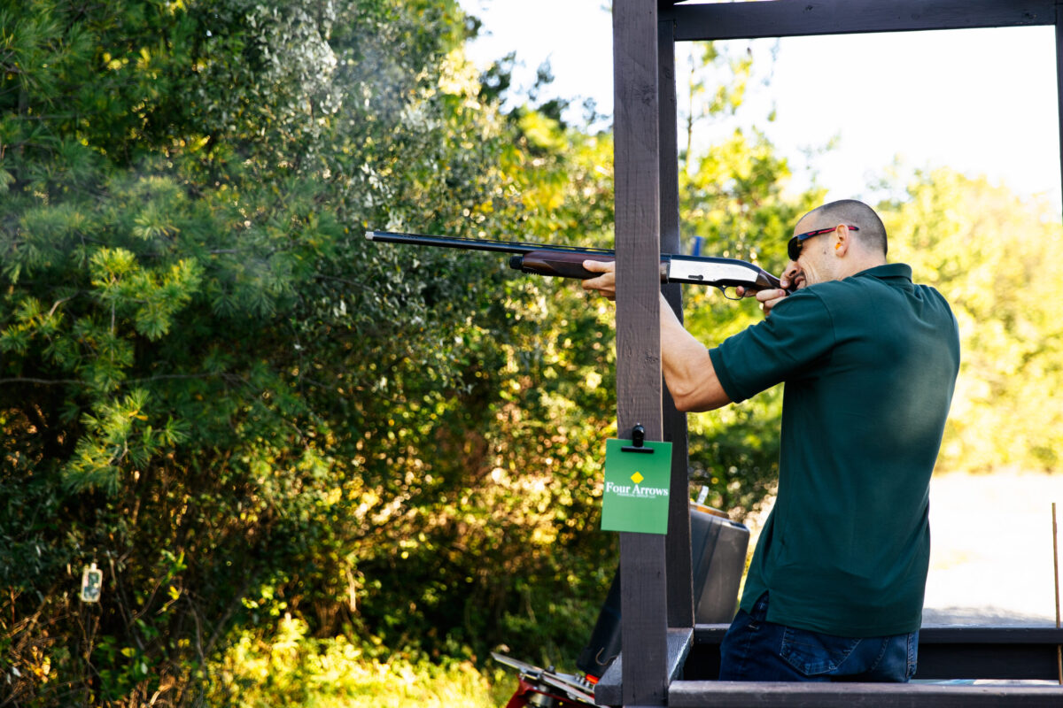 Skeet Shooting Action Shot